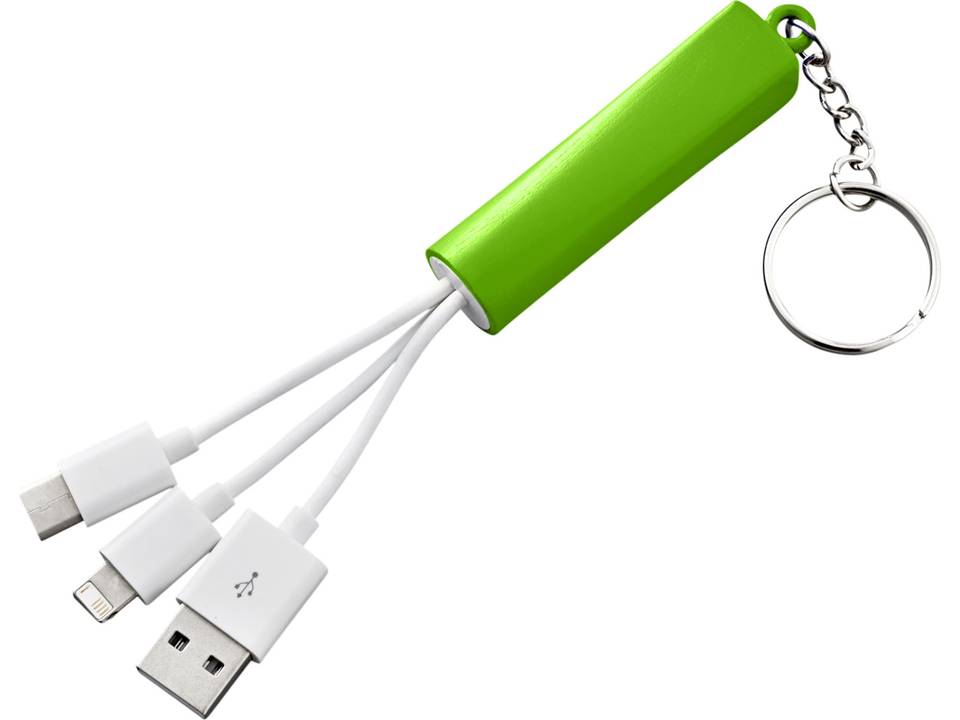 Route 3-in-1 Charging Cable with Key-ring 5