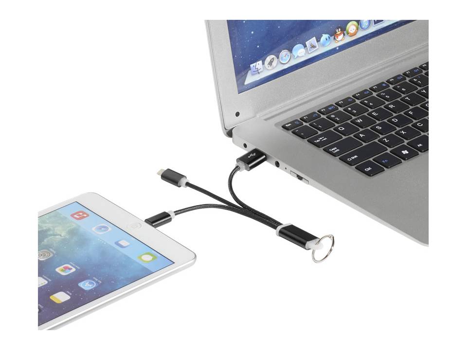 Metal 3-in-1 Charging Cable with Key-ring 10