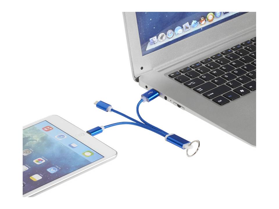 Metal 3-in-1 Charging Cable with Key-ring 14