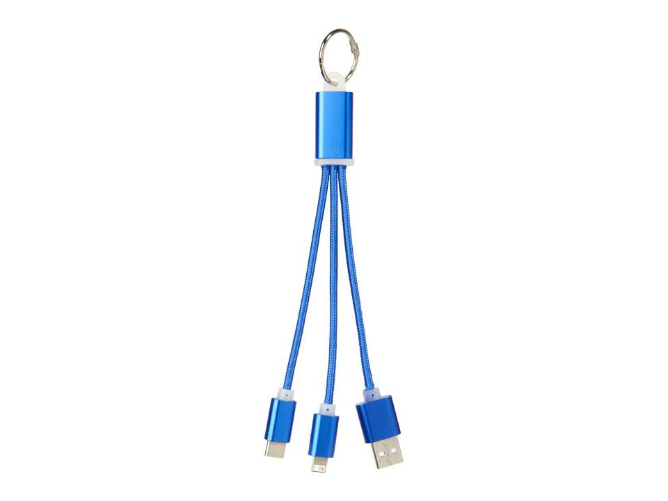 Metal 3-in-1 Charging Cable with Key-ring 13