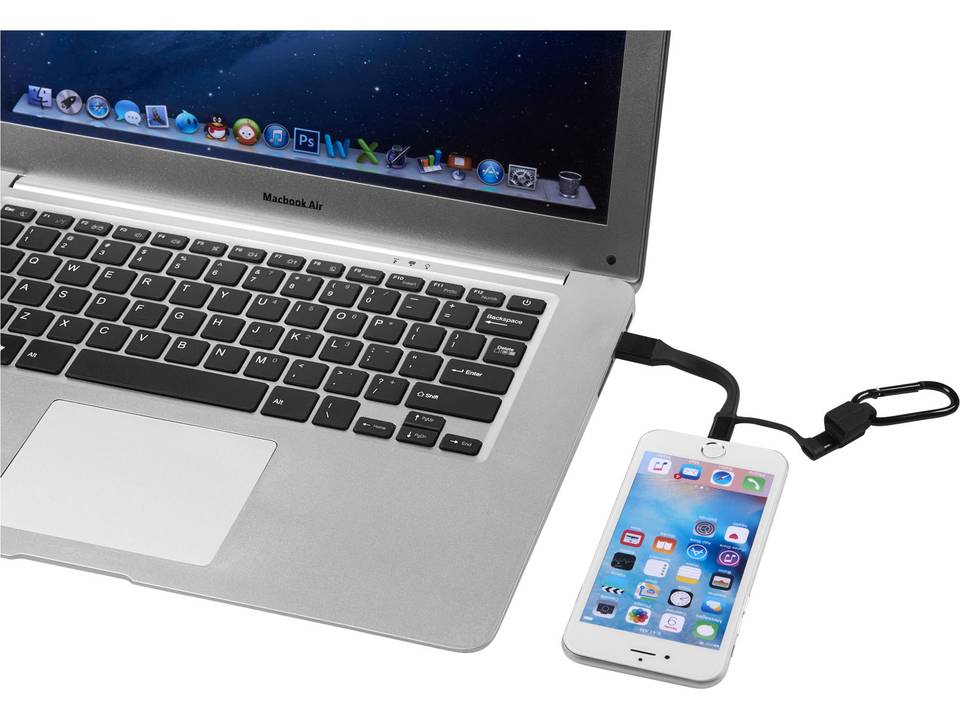 Fold 3-in-1 charging cable with carabiner 6