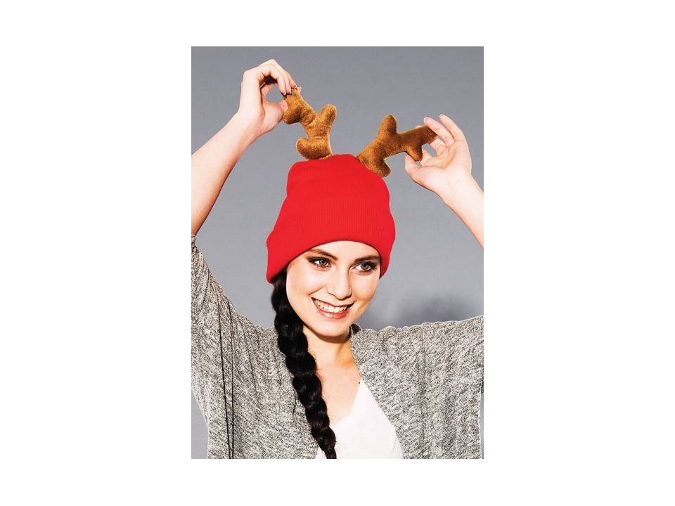 Knitted Reindeer Hat 1