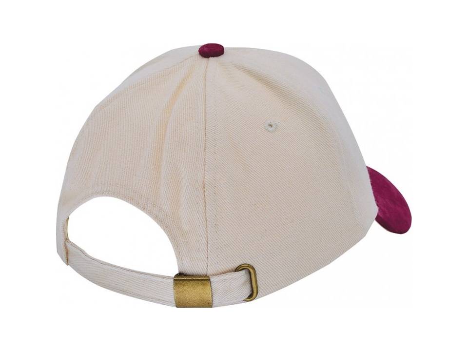 Turned Brushed Suede Cap 6
