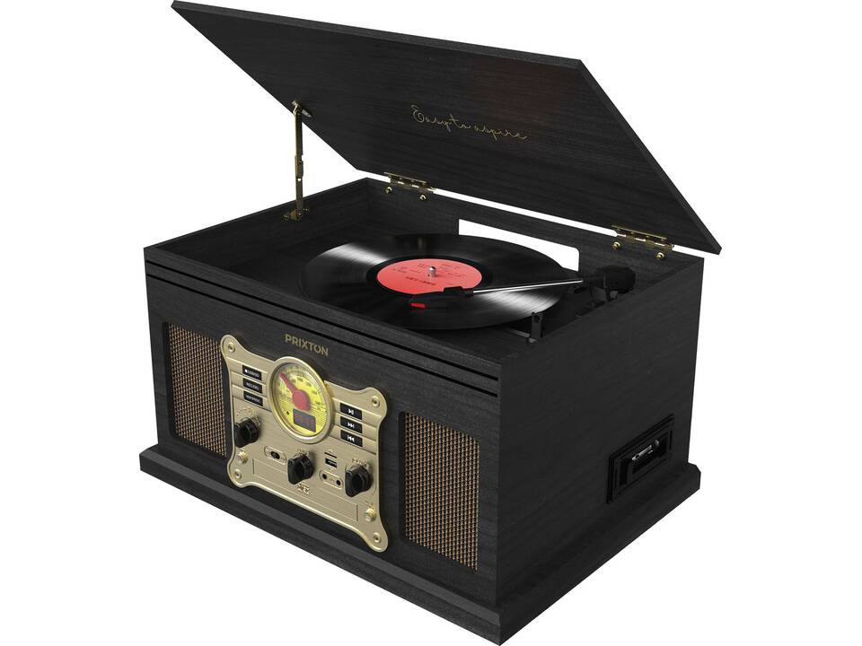 Prixton Century vinyl turntable and music player 2