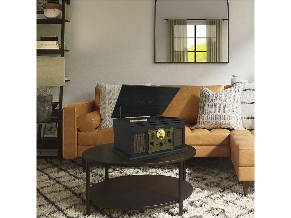 Prixton Century vinyl turntable and music player 5