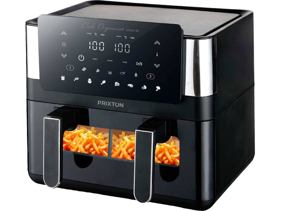 Prixton Cook Organics dual air fryer 8L 2