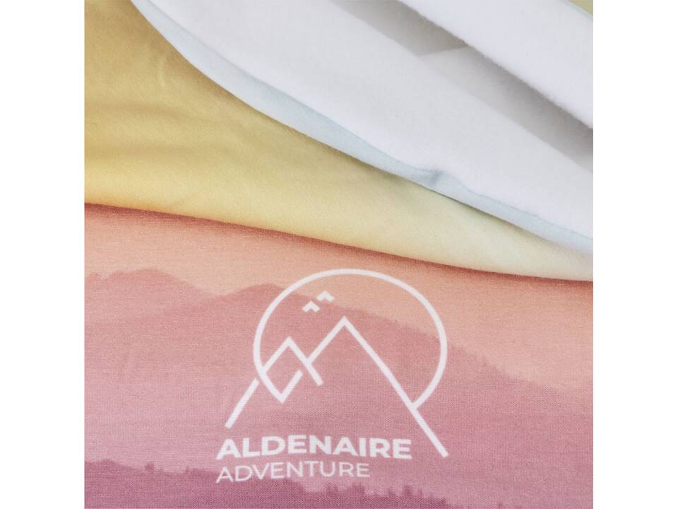 Zoya RPET sublimation multi-scarf with hems and fleece layer 23