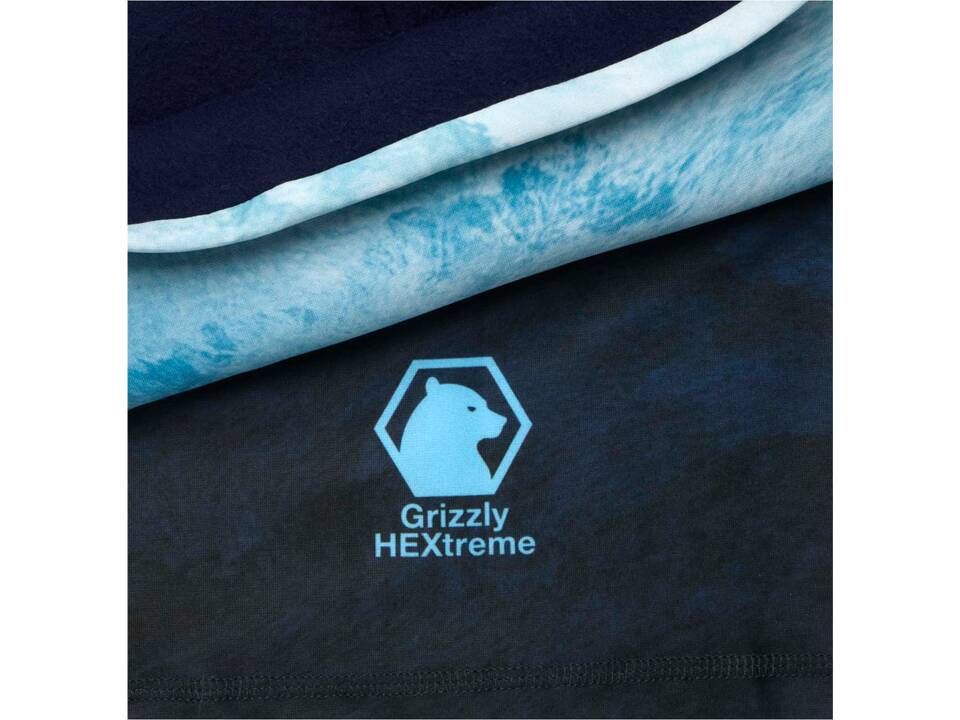 Zoya RPET sublimation multi-scarf with hems and fleece layer 17