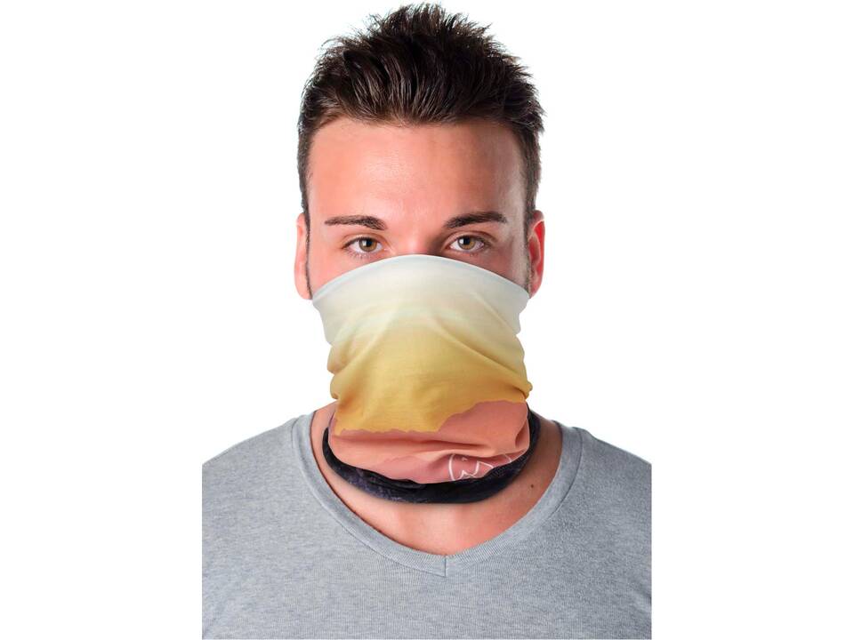 Zoya RPET sublimation multi-scarf with hems and fleece layer 6