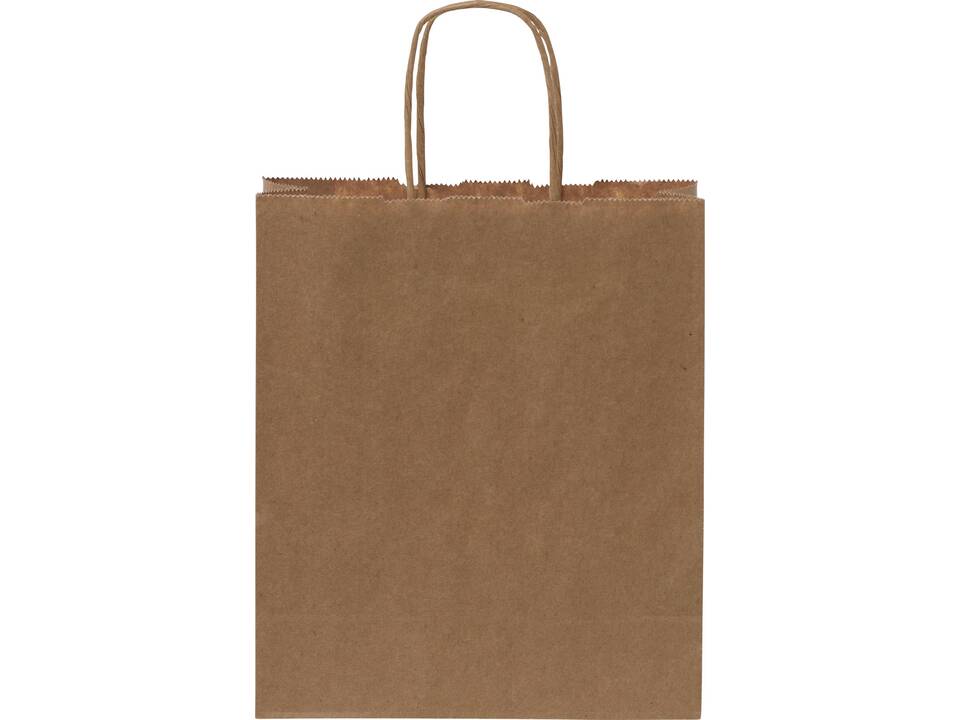 Kraft 80 g/m2 paper bag with twisted handles - small 9