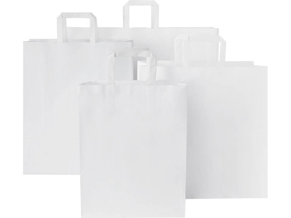 Kraft 80-90 g/m2 paper bag with flat handles - medium 6