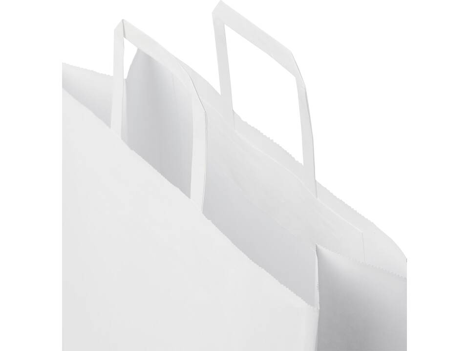 Kraft 80-90 g/m2 paper bag with flat handles - large 4