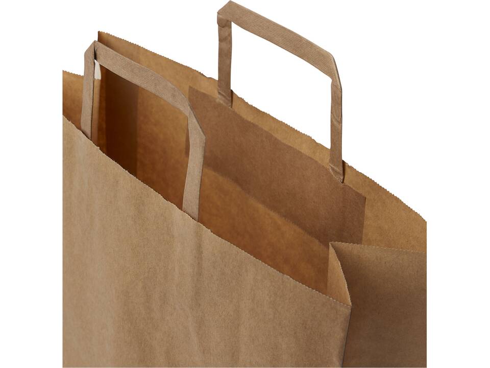 Kraft 80-90 g/m2 paper bag with flat handles - large 8