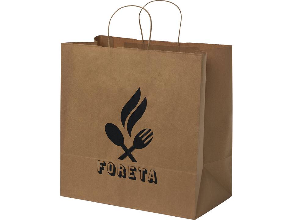 Kraft 80-90 g/m2 paper bag with twisted handles - X large 6