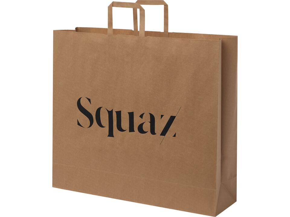 Kraft 90-100 g/m2 paper bag with flat handles - XX large 5