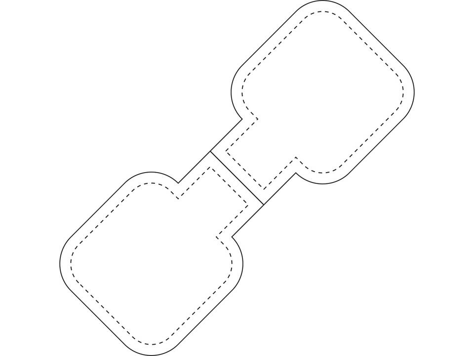 RFX™ square reflective TPU magnet 5