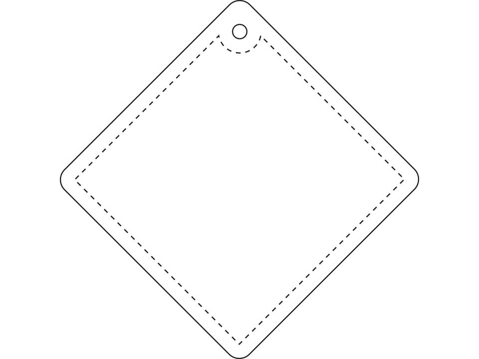 RFX™ diamond reflective TPU hanger small 7