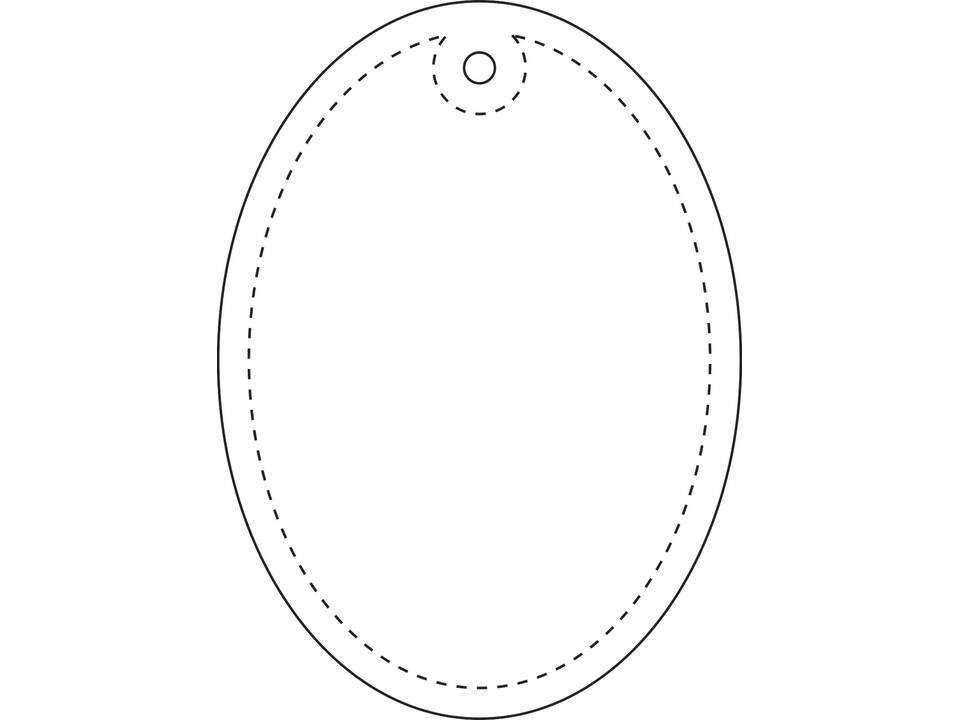 RFX™ oval reflective PVC hanger 5