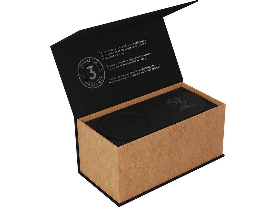 SCX.design W17 10W light-up logo wireless charging pad and bamboo pencil holder 2