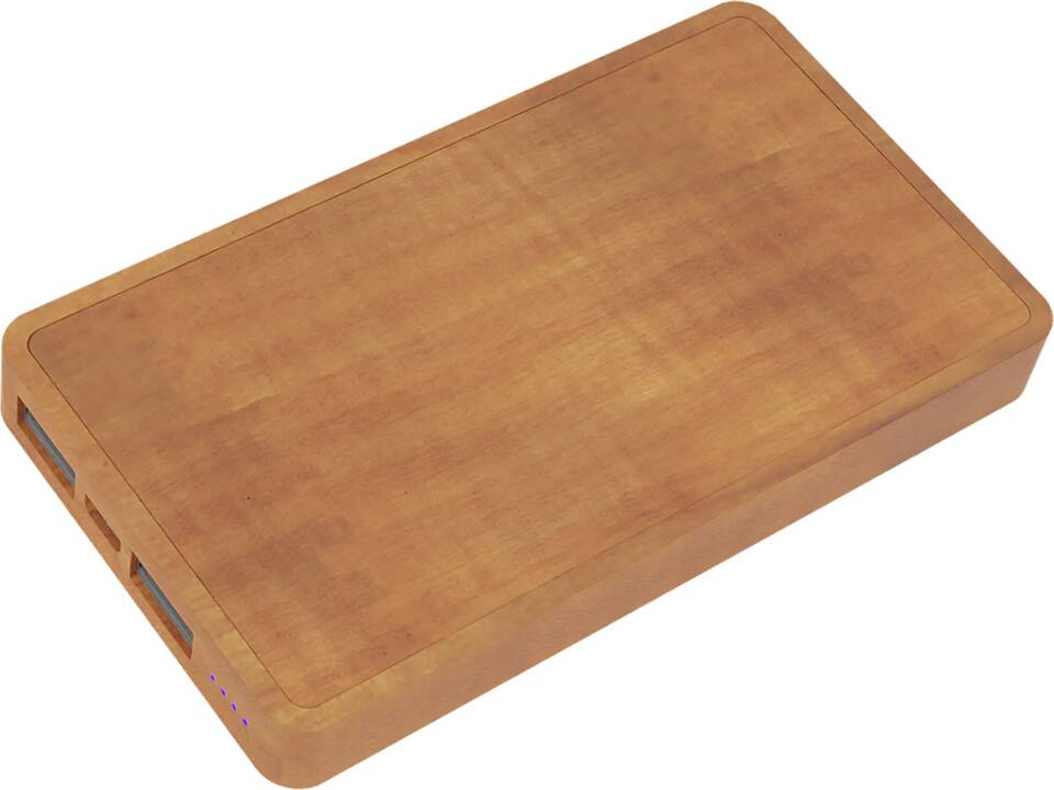 SCX.design P38 5000 mAh wooden wireless charging powerbank with light-up logo 3