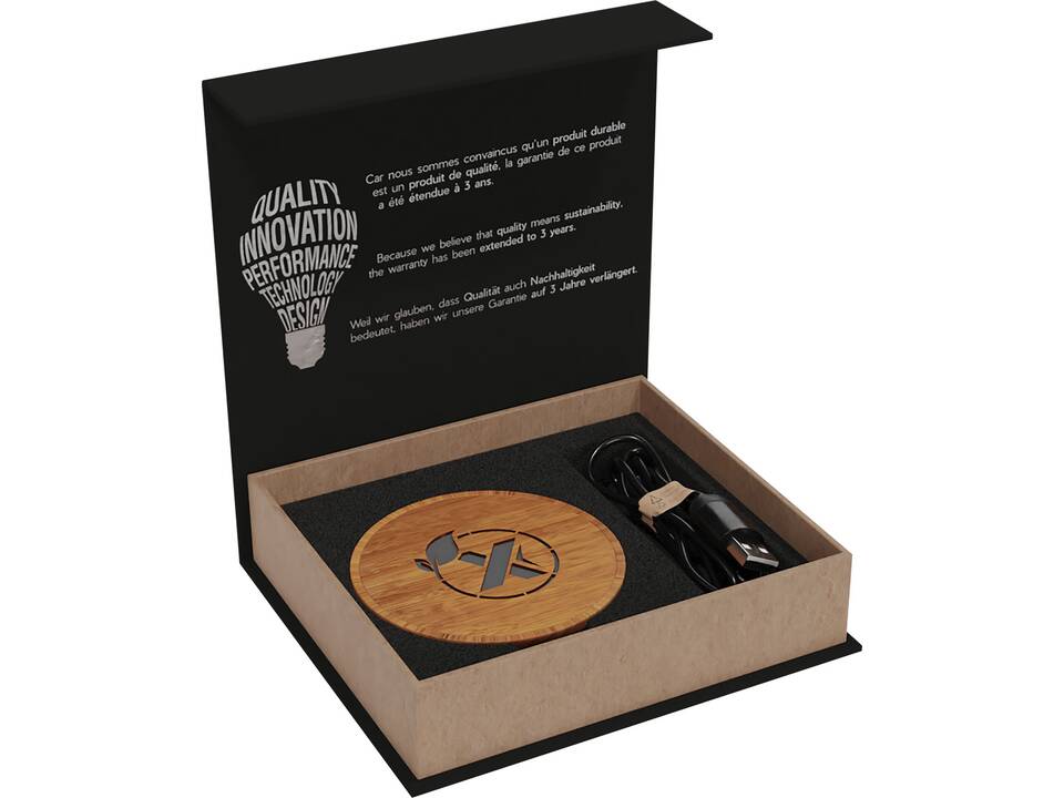 SCX.design W23 10W wireless charging pad with light-up logo 2