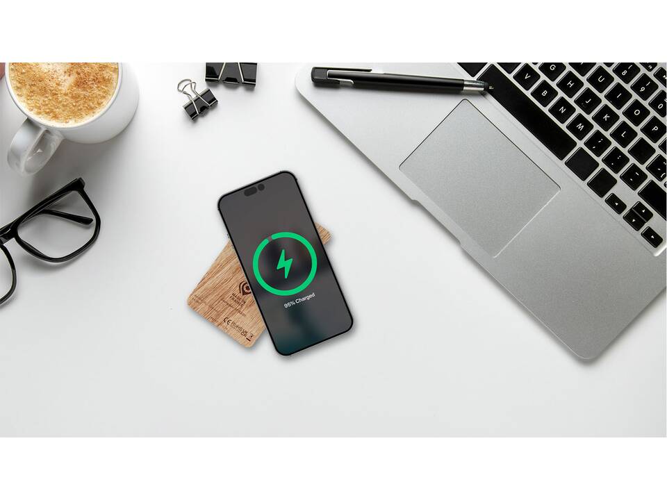 SCX.design P34 5000 mAh wooden wireless power bank 5