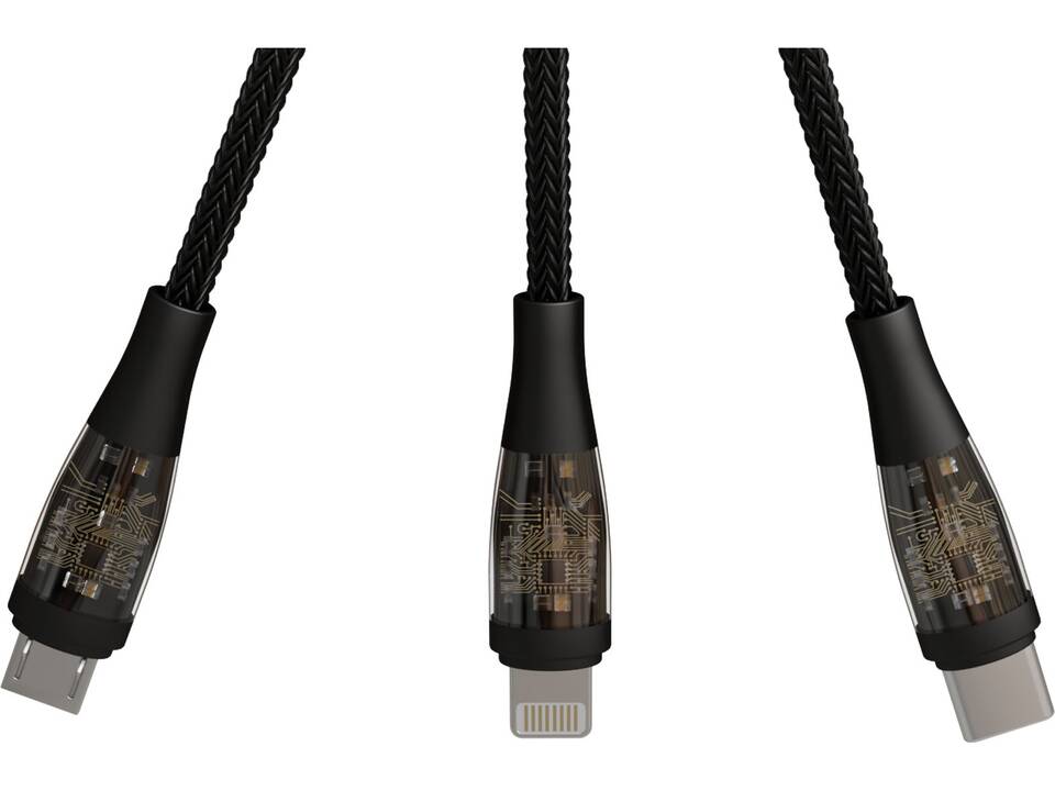 SCX.design C50 5-in-1 fast charging 100W/5A cable with digital display 6