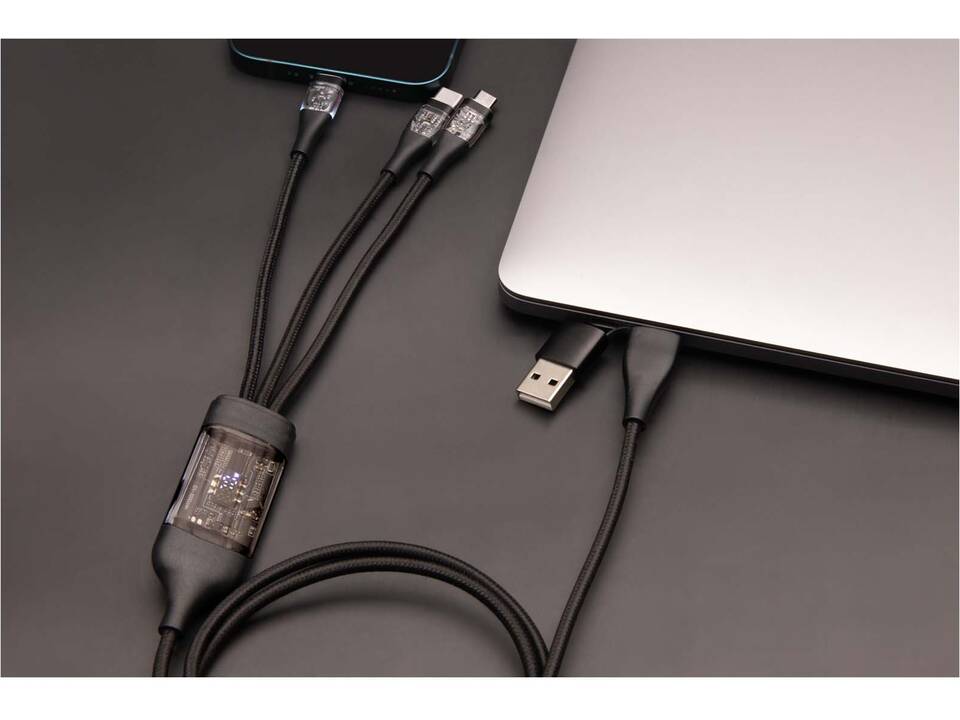 SCX.design C50 5-in-1 fast charging 100W/5A cable with digital display 8