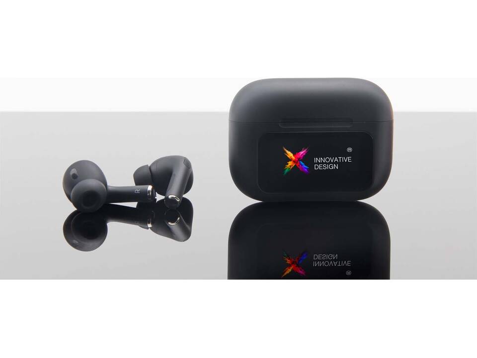 SCX.design E26 ANC earbuds with interactive touchscreen charging case 6