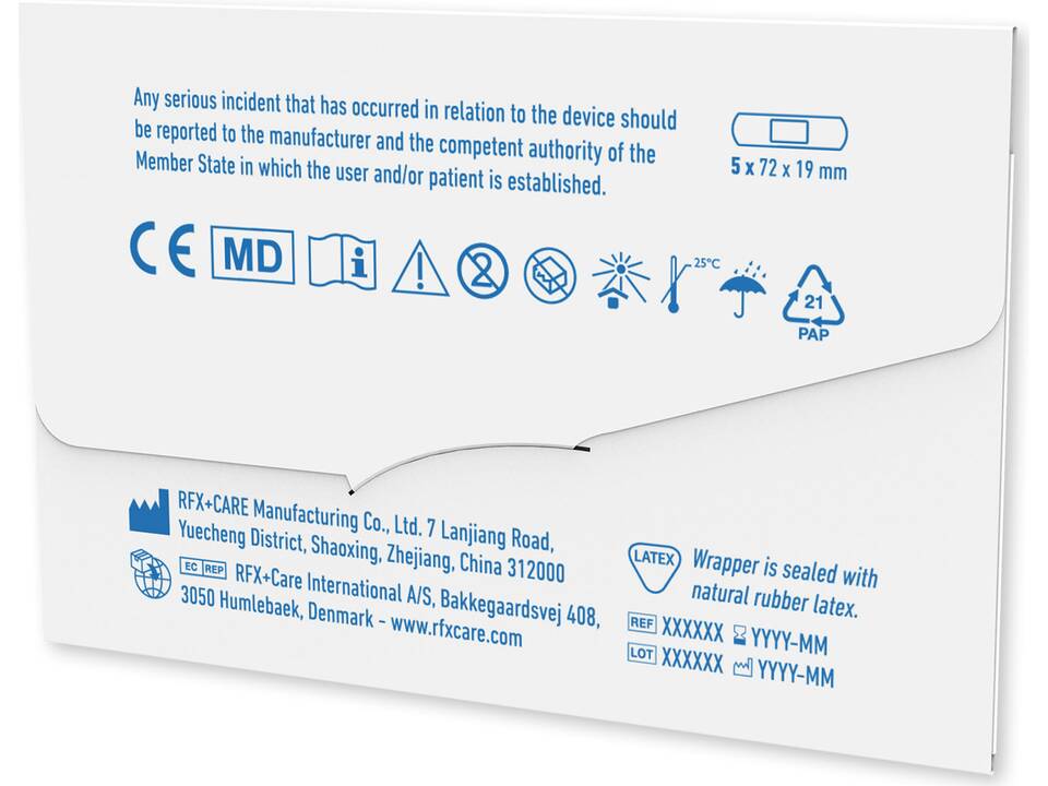 5-pieces customisable plasters with full colour printed kraft paper envelope 2