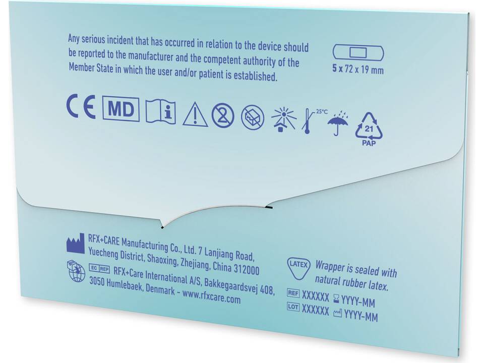 10-pieces plasters with full colour printed paper envelope 2