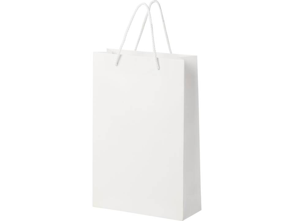 Handmade integra paper bag with plastic handles - large 3