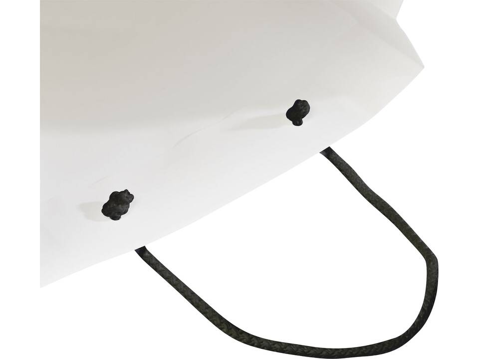 Handmade integra paper bag with plastic handles - large 13