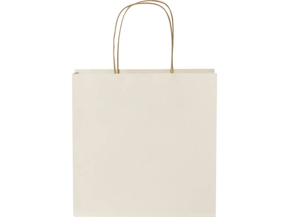 Agricultural waste paper bag with twisted handles - small 2