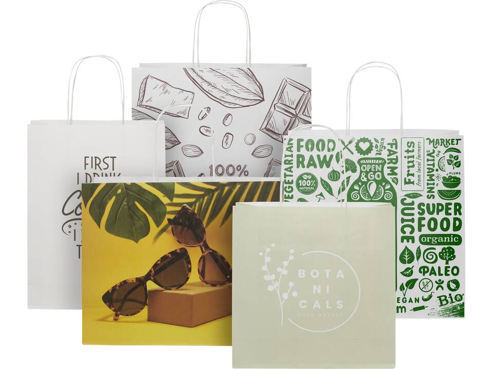 Kraft paper bag with twisted handles - medium 4