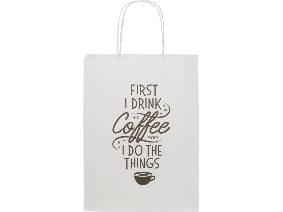 Kraft paper bag with twisted handles - medium 1