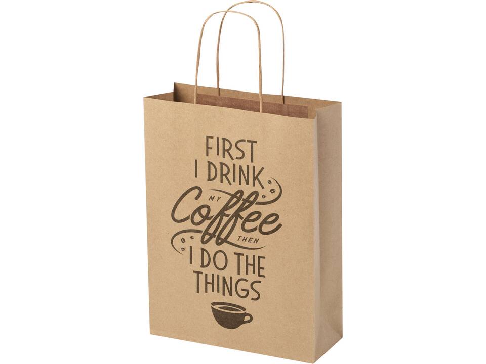 Kraft paper bag with twisted handles - medium 8