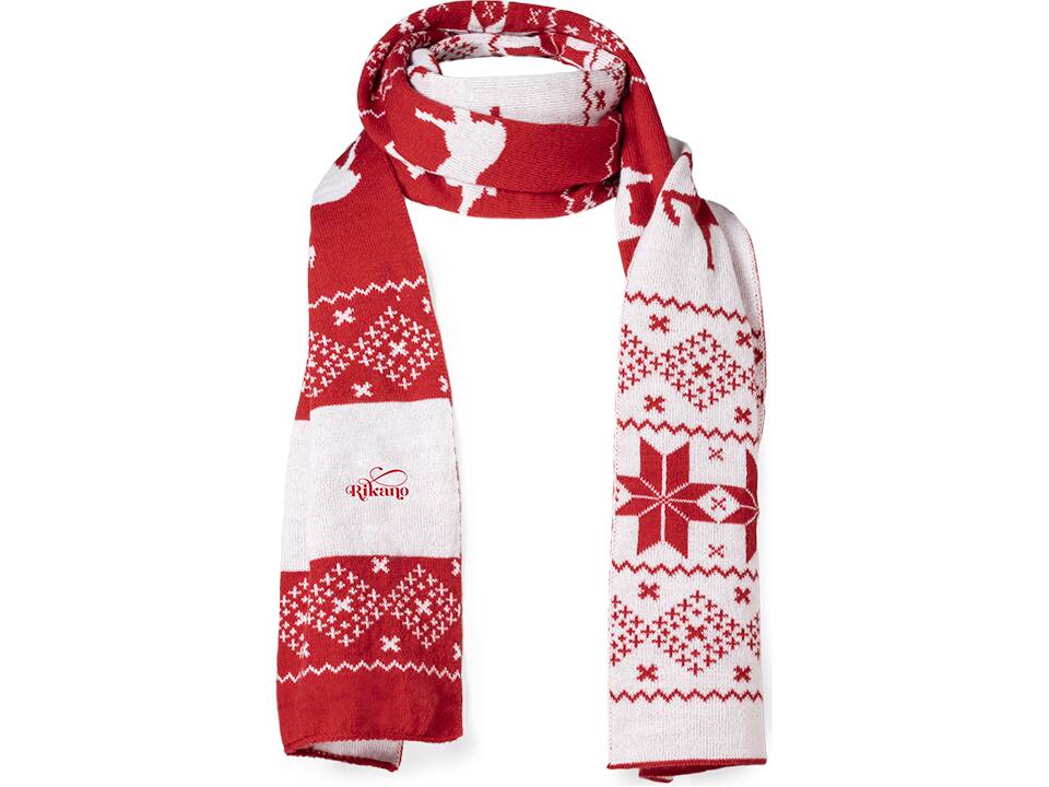 Scarf with Christmas patterns 2