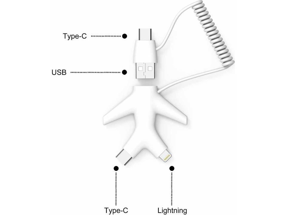 Xoopar Fly USB-C, Micro-USB, Apple, USB 8