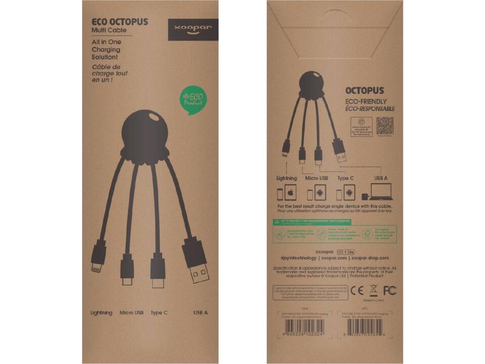 Octopus Eco cable USB, Type C, Micro-USB, Lightning 27