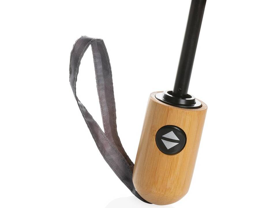 21" Impact AWARE™ RPET 190T bamboo auto open-close umbrella 6
