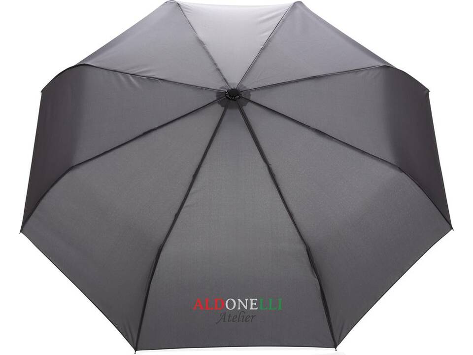 21" Impact AWARE™ RPET 190T bamboo auto open-close umbrella 7