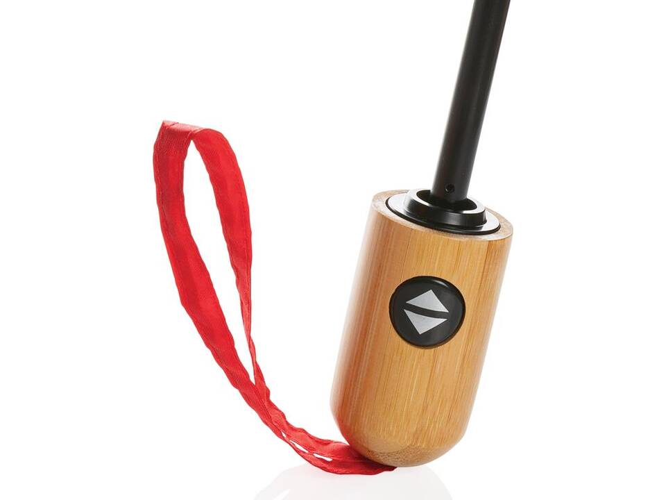 21" Impact AWARE™ RPET 190T bamboo auto open-close umbrella 20