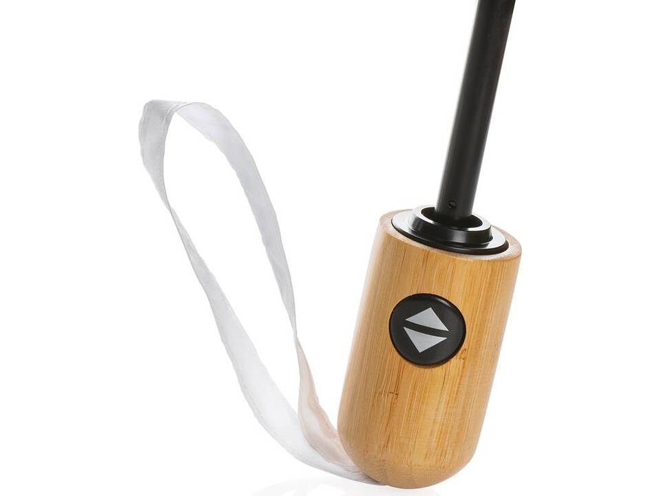 21" Impact AWARE™ RPET 190T bamboo auto open-close umbrella 27