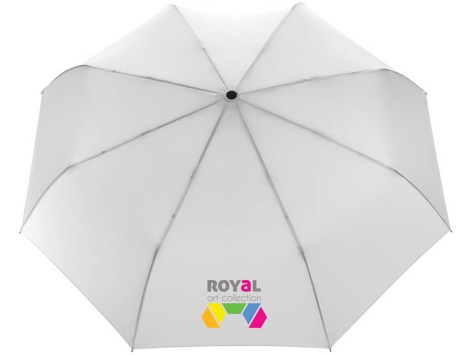 21" Impact AWARE™ RPET 190T bamboo auto open-close umbrella 28