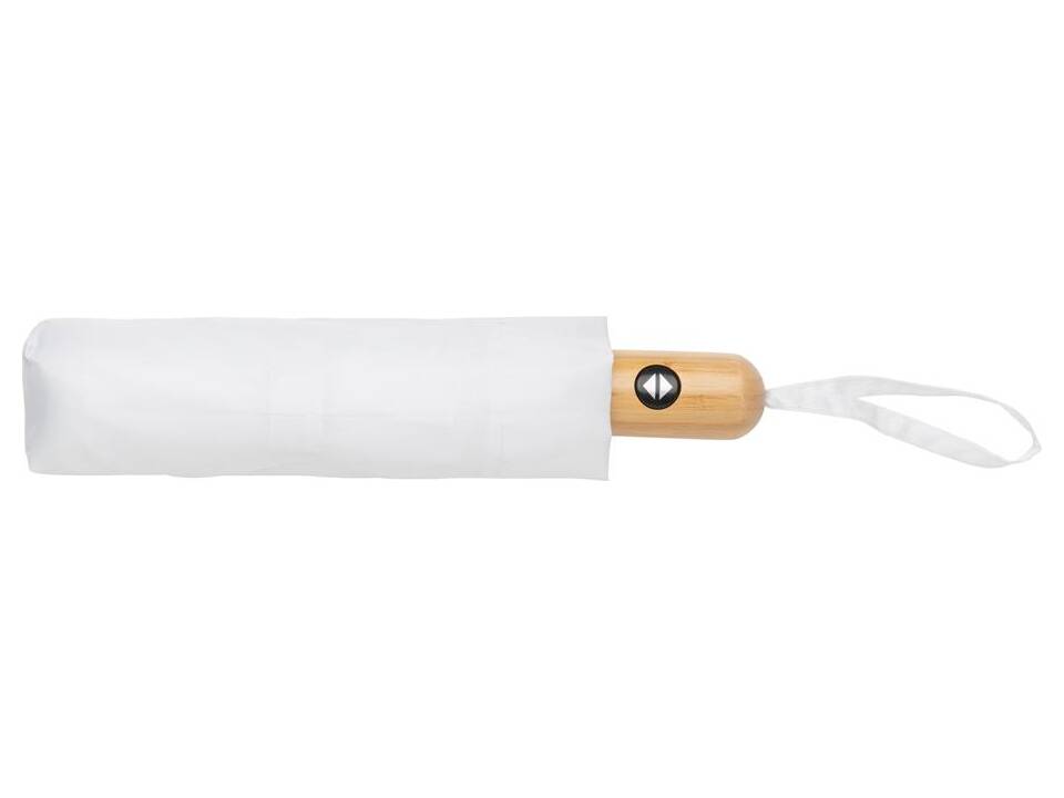 21" Impact AWARE™ RPET 190T bamboo auto open-close umbrella 25