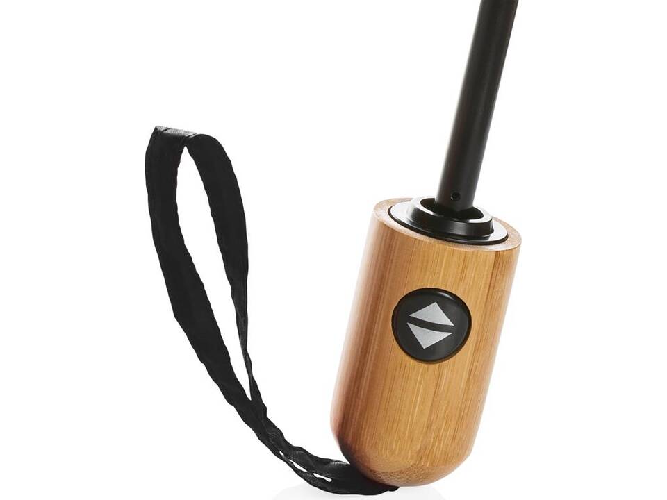21" Impact AWARE™ RPET 190T bamboo auto open-close umbrella 34