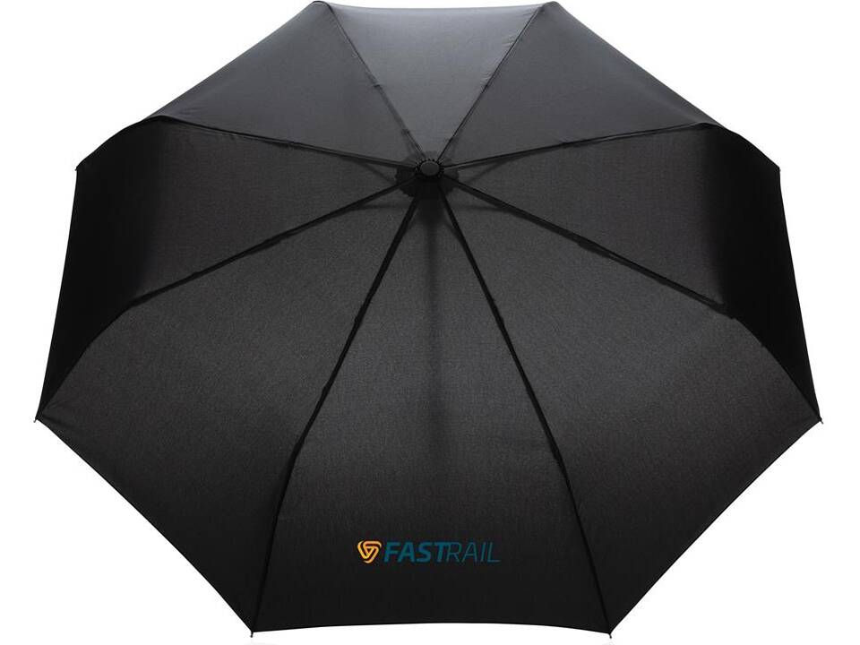 21" Impact AWARE™ RPET 190T bamboo auto open-close umbrella 35
