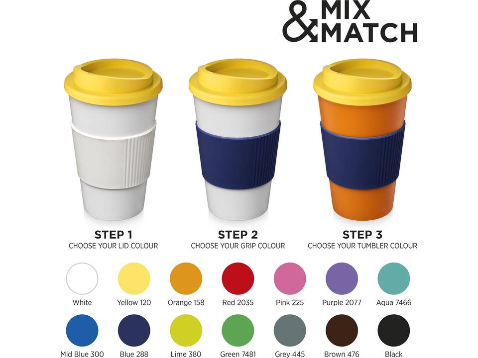 Americano® 350 ml insulated tumbler with grip 36