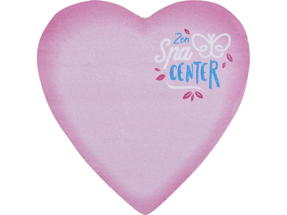 Sticky-Mate® heart-shaped recycled sticky notes 4